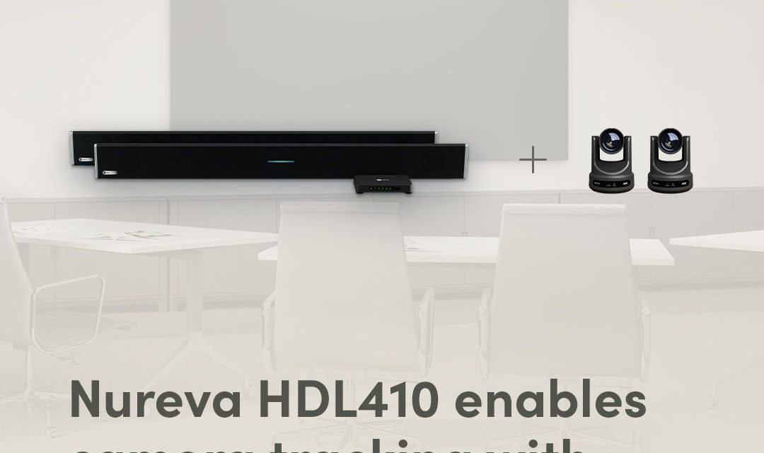 Nureva HDL410 enables camera tracking with PTZOptics 4K cameras