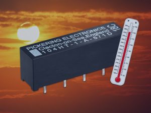 104HT pr Miniature high voltage reed relay from Pickering now rated up to 150°C
