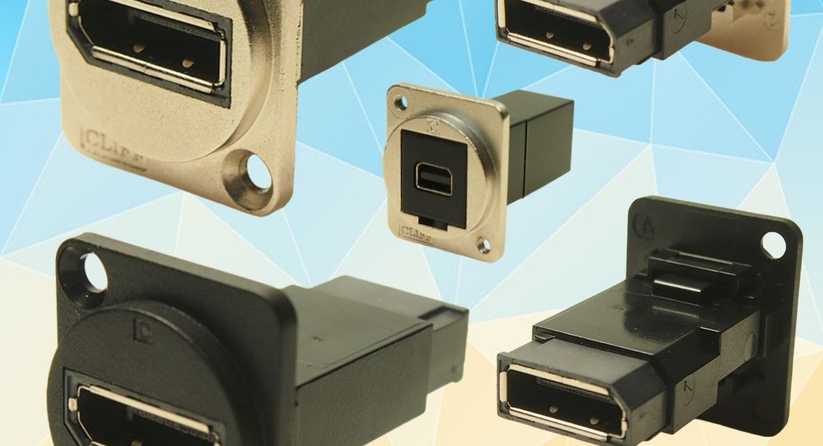 Industry Standard DisplayPort further increases Cliff Electronics FeedThrough Connecter Range