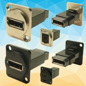 133 Cliif FeedThrough Displayport connector Industry Standard DisplayPort further increases Cliff Electronics FeedThrough Connecter Range