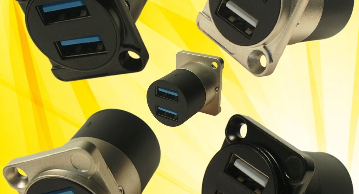 Dual USB2.0 and USB3.0 FeedThrough connectors now available from Cliff Electronics