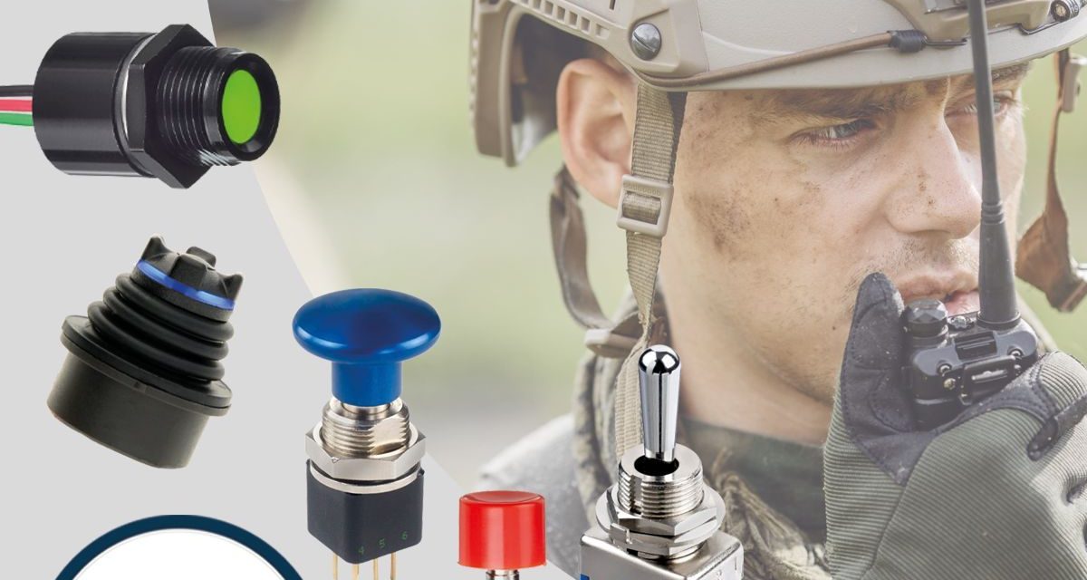 APEM components manufactured to MIL-QPL military standards from Foremost Electronics