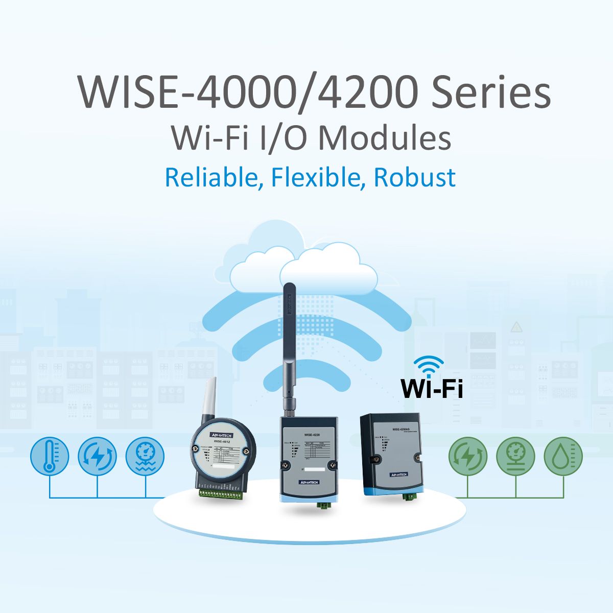 Advantech WISE-4250 Dual-Band Industrial Wi-Fi I/O Module - Electronics ...