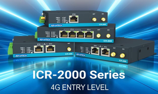 Advantech announces updates to its ICR-2000/2400/2500/2600 Series of Industrial 4G Entry Level Cellular Routers