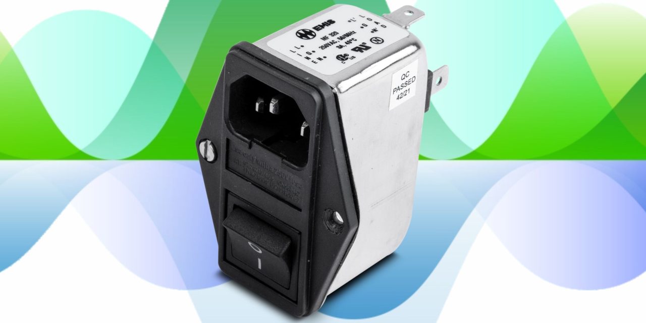 Switched IEC inlet with EMI filter now available from EMIS