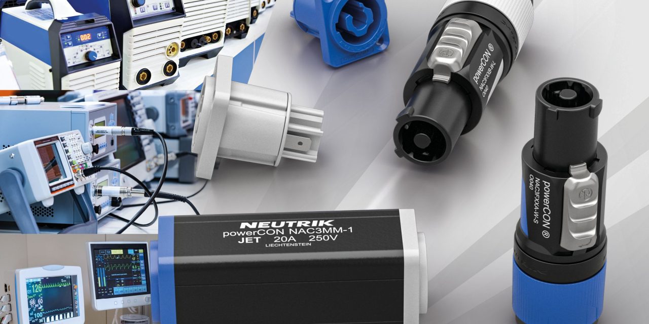 Lane Electronics stocks Neutrik powerCON connectors