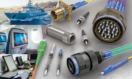 Souriau ELIO Fibre-Optic Connectors available from stock at Lane Electronics