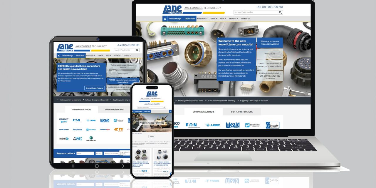 Lane Electronics go live with new Website