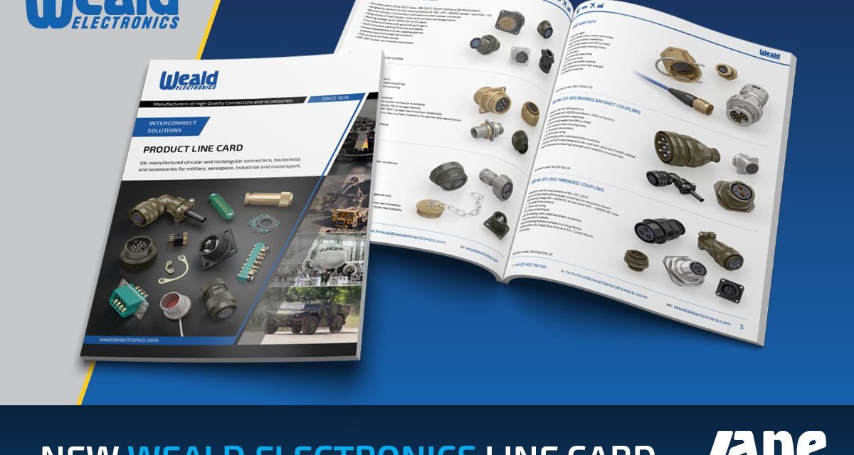 Weald Electronics launches new interconnect solutions line card for defence, motorsport and industrial applications