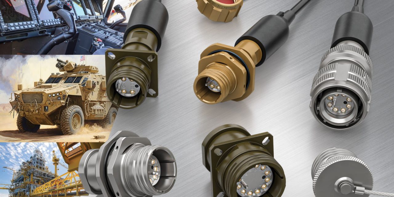 Mil-Spec Fibreco D38999 contactless expanded beam circular fibre-optic connectors from Lane Electronics