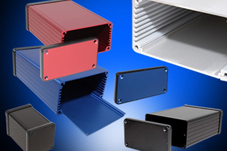 Hammond’s comprehensive 1455 extruded aluminium enclosure family.