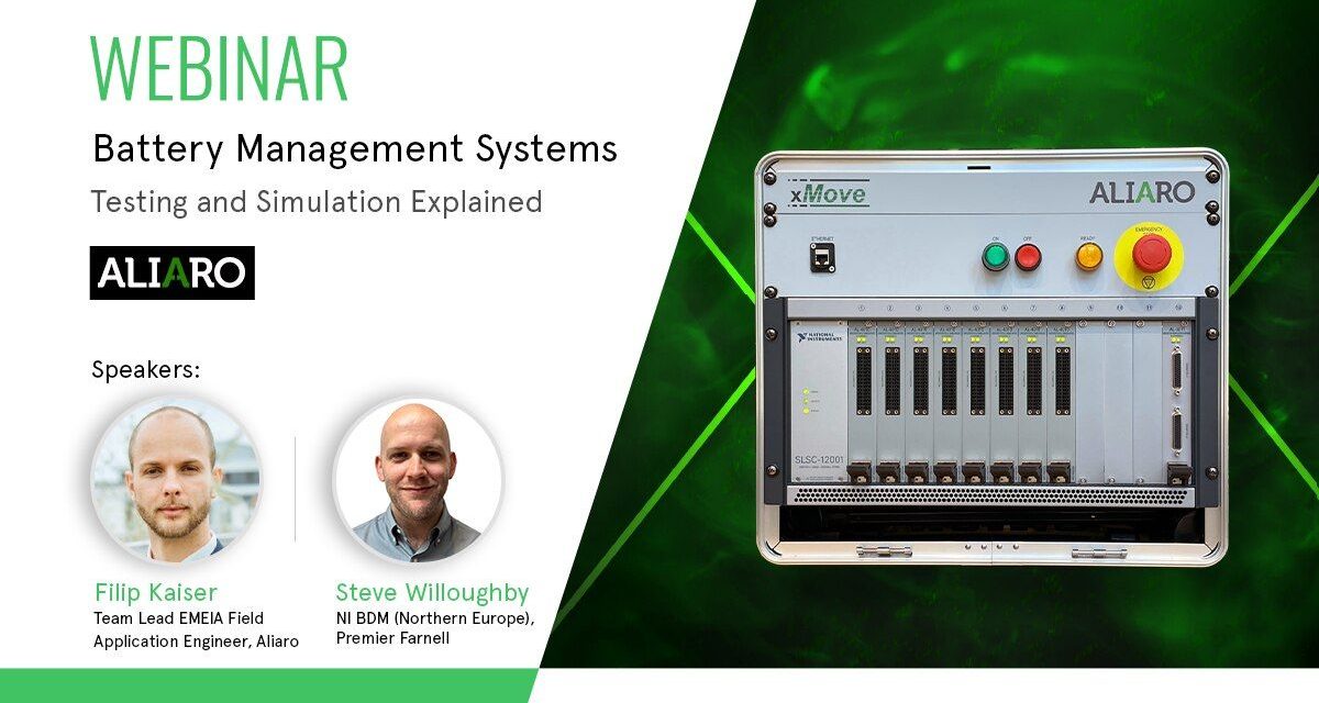 element14 Community and Aliaro host webinar on battery management systems