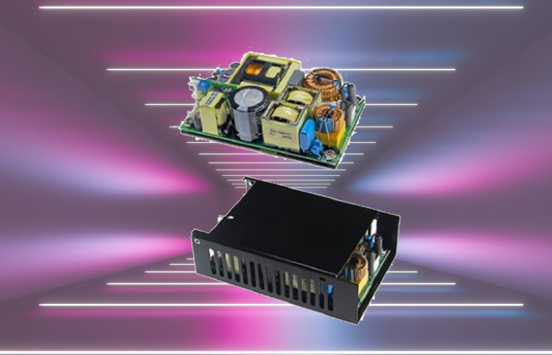 500W open frame baseplate cooled power for critical medical applications