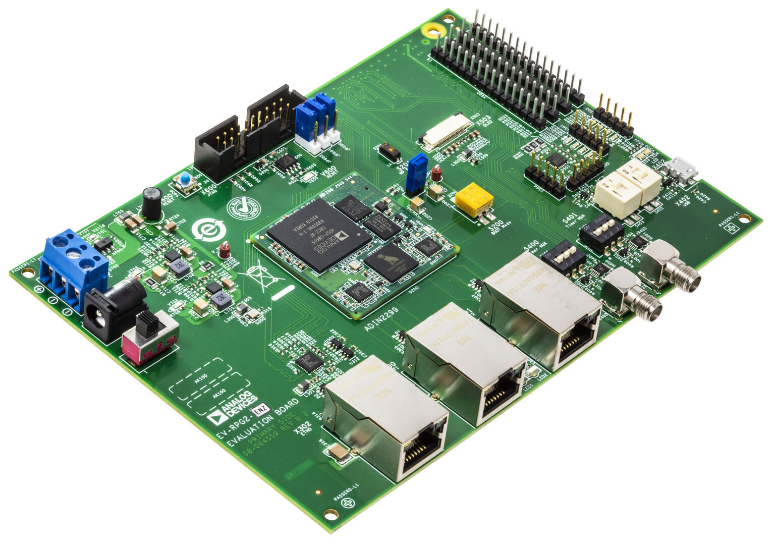 ADI ADIN2299 Eval Board Ethernet Switch Platform Photo 1 Analog Devices Announces Multiprotocol Industrial Ethernet Switch Platform