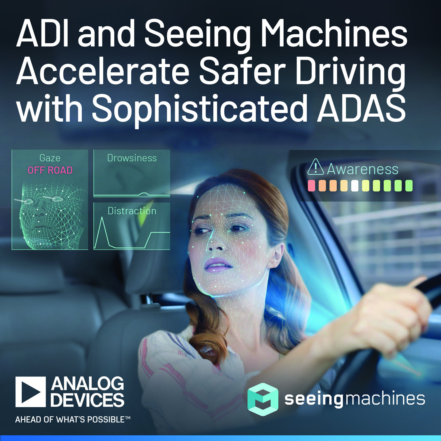 ADI Seeing Machines Sophisticated ADAS Image Print 1860x1860 002 Analog Devices and Seeing Machines Work Together to Accelerate Safer Driving Through Sophisticated Advanced Driver Assistance Systems