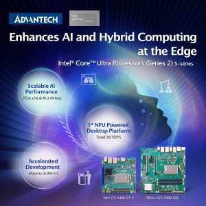 ADV583A Advantech Adopts Intel Corea„¢ Ultra Processors Series 2 to Accelerate Edge AI and Edge Computing Innovations Advantech Adopts Intel Core Ultra Processors (Series 2) to Accelerate Edge AI and Edge Computing Innovations