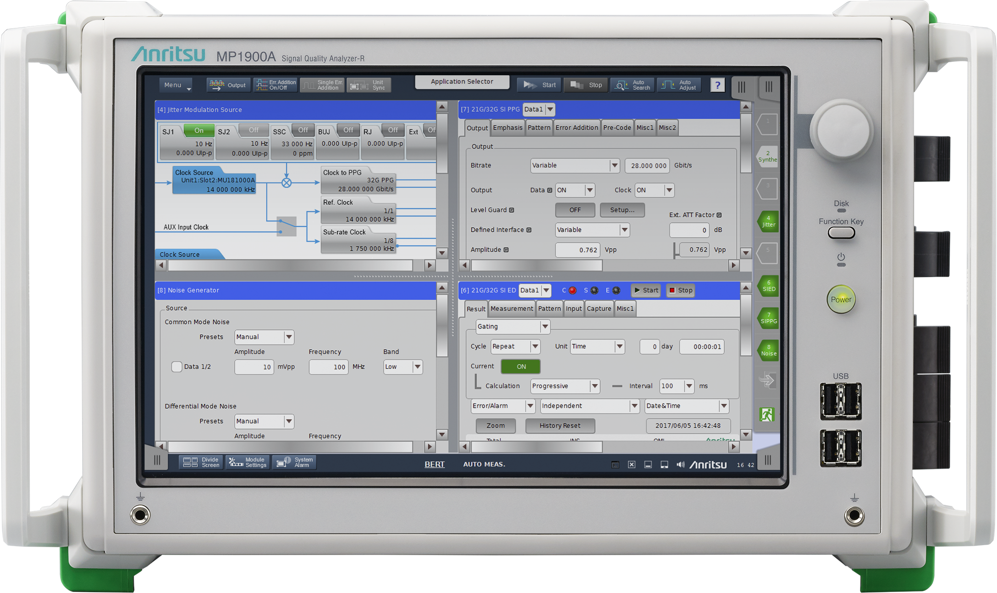 ANR411 Image MP1900a front 002 Signal Quality Analyzer-R MP1900A Supports PCI Express® 6.0 Base Specification Rx Test