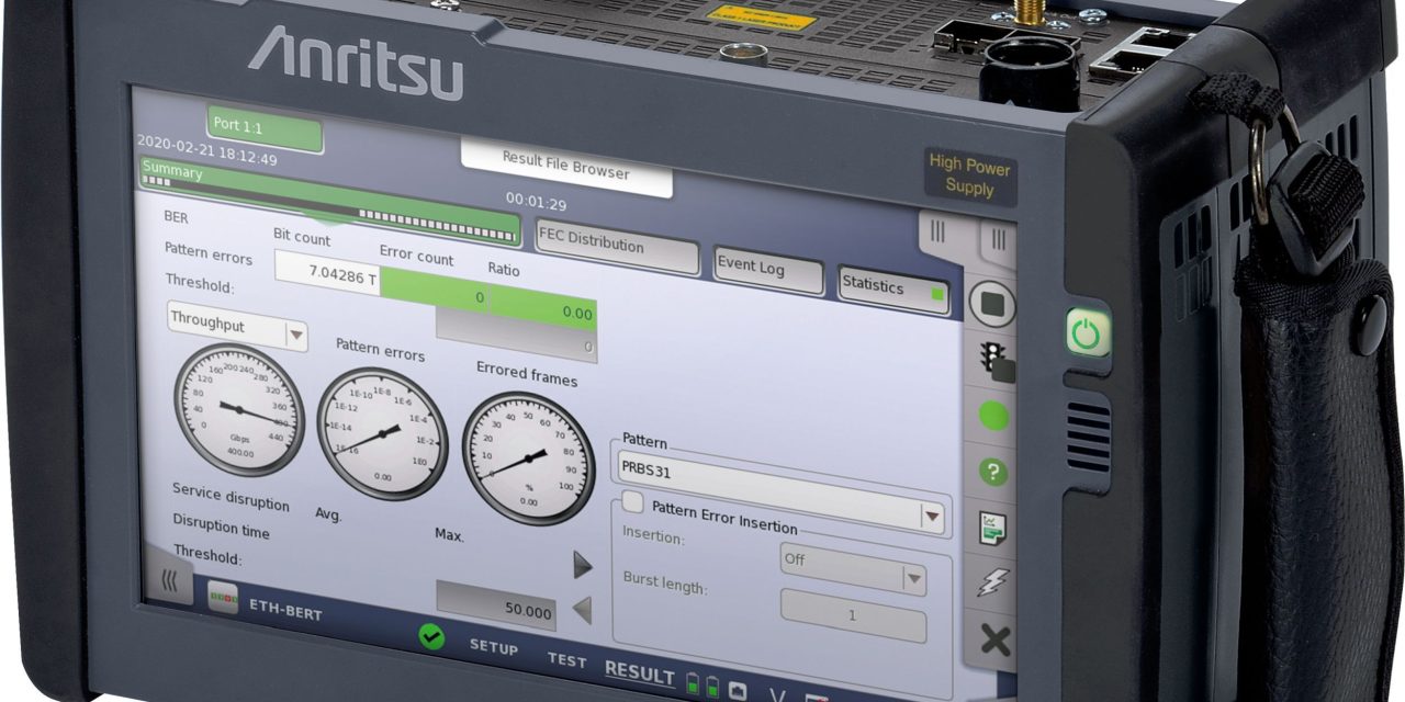 Anritsu Enhances Network Master Pro MT1040A to Provide Support of OpenZR+