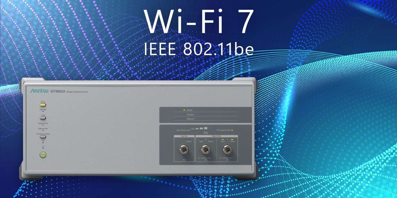 Anritsu Enhances WLAN Tester to Support Wi-Fi 7 2×2 MIMO