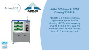 Active PCB Post 002 Kolb Cleaning & Altus Form a New Partnership with Leading Manufacturer Active-PCB Solutions