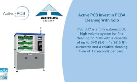 Kolb Cleaning & Altus Form a New Partnership with Leading  Manufacturer Active-PCB Solutions