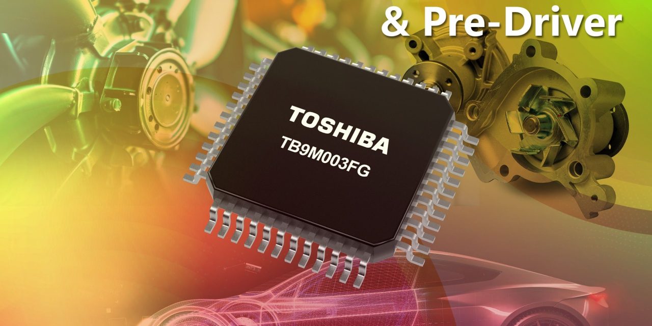 For BLDC motor control in automotive applications: Gate driver IC SmartMCDTM TB9M003FG from Toshiba – available from Rutronik