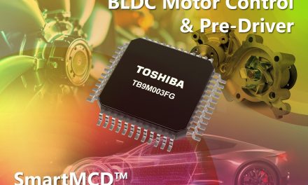 For BLDC motor control in automotive applications: Gate driver IC SmartMCDTM TB9M003FG from Toshiba – available from Rutronik