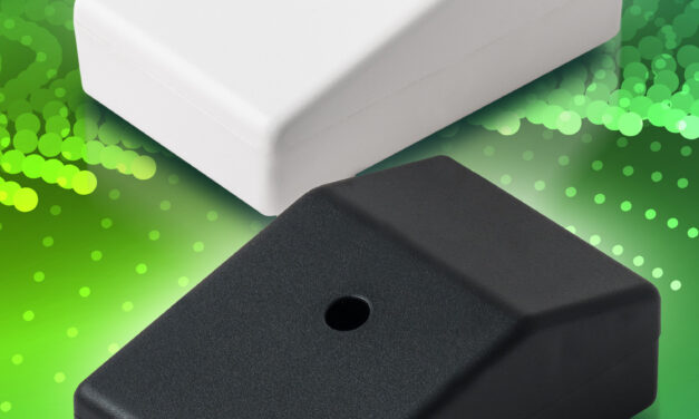 Highly adaptable Miniature Sloping Module Cases from BCL Enclosures protect delicate electrical devices on desks, dashboards and in pockets