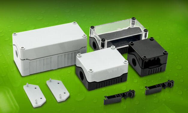 Keeping the elements out and protecting components – sealed B0 IP67 Series enclosures from BCL hold PCBs vertically or horizontally