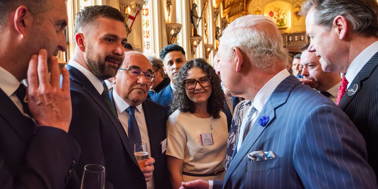 SolderKing Meets His Majesty The King following prestigious international Trade Award