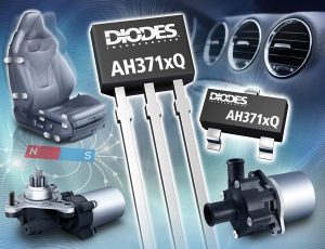 DIO1062 PR image AH371xQ High-Voltage, Automotive-Compliant, Hall-Effect Latches from Diodes Incorporated Provide Improved Resistance to Physical Stress