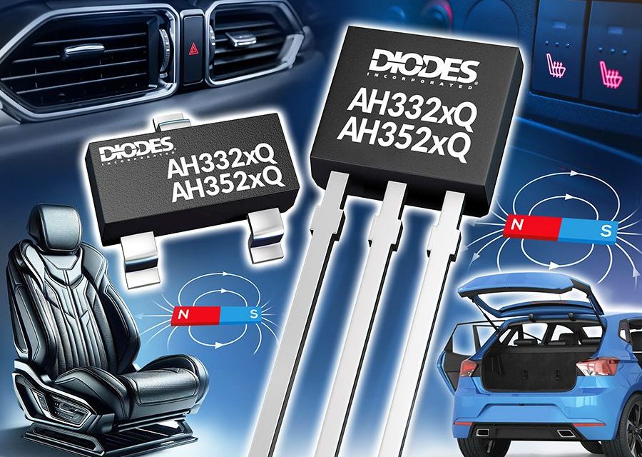 Automotive-Compliant, Hall Effect ICs from Diodes Incorporated Offer Wide Choice of Switching Sensitivities for Optimal Proximity Detection