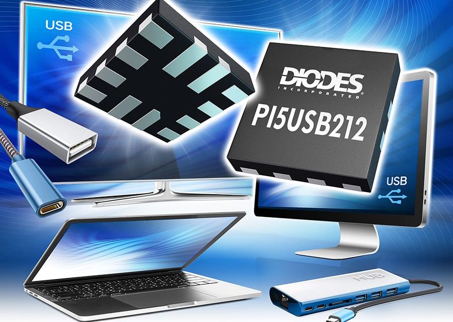 Self-Adapting USB 2.0 Signal Conditioner IC from Diodes Incorporated Saves Power and Simplifies System Design