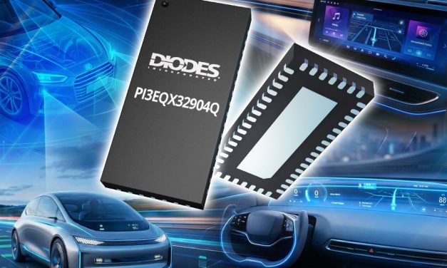 Four-channel ReDriver from Diodes Incorporated delivers 32Gbps signal integrity for next-generation automotive smart cockpit platforms
