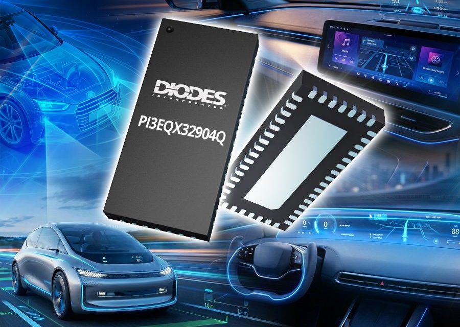 Four-channel ReDriver from Diodes Incorporated delivers 32Gbps signal integrity for next-generation automotive smart cockpit platforms