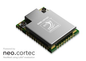 EMB LR1121 module March 25 NeoCortec & Embit to launch dual band and dual mode NeoMesh wireless network module using LoRa modulation at Embedded World 2025