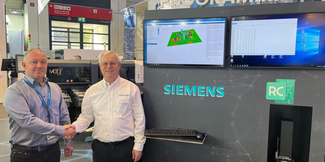 Global OEM Partnership Agreement sees Europlacer Integrate Siemens Valor Process Preparation Software into its SMT Assembly Equipment.
