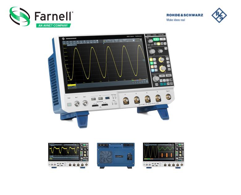 FAR849 inline Farnell Farnell now shipping next generation R&S MXO 4 Series Oscilloscopes from Rohde & Schwarz
