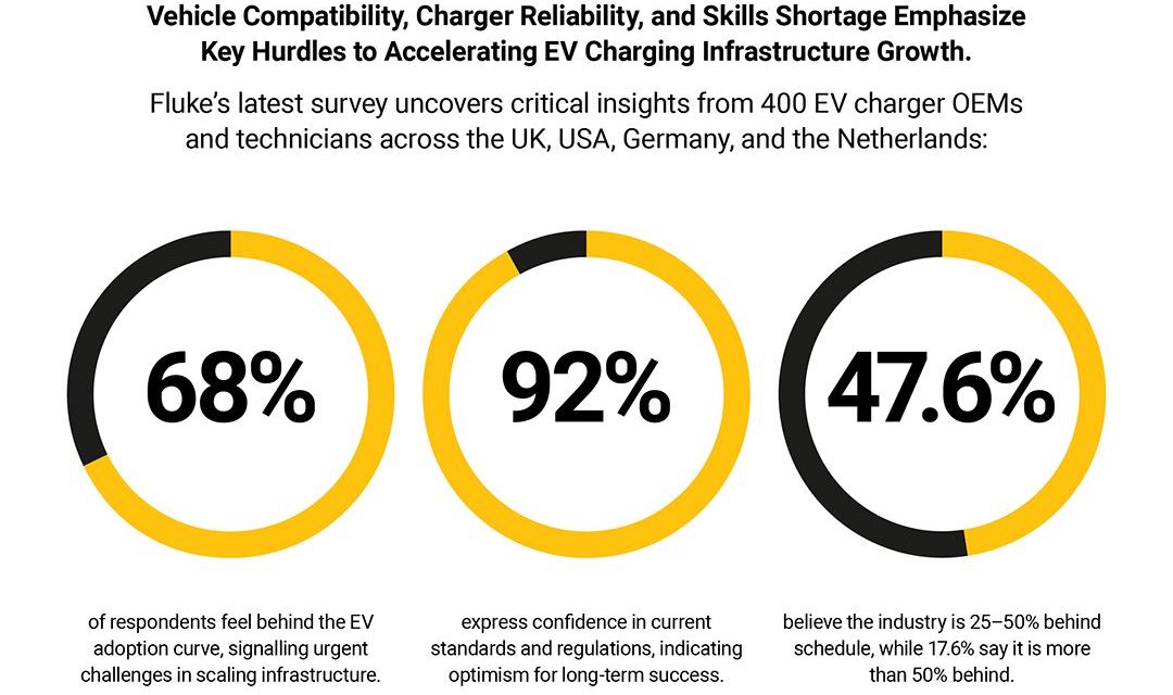 Fluke EV Survey Highlights OEM and Technician Confidence Despite 68% citing a Gap in Industry Adoption