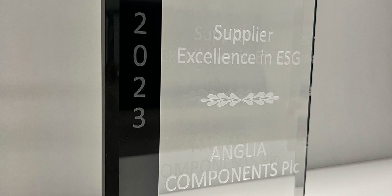 Anglia wins Supplier Excellence Award in Environmental, Social & Governance category from Generac
