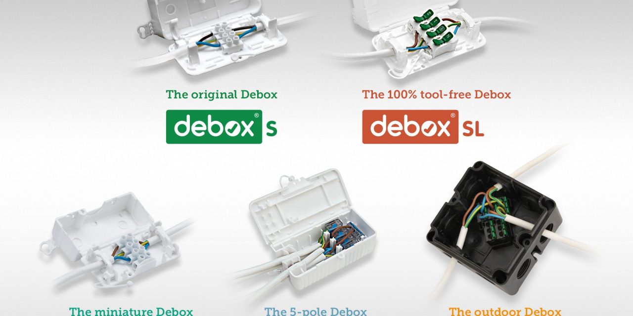 Hylec celebrates a decade of Debox – the versatile in-line junction box family that saves electrical installers time & money