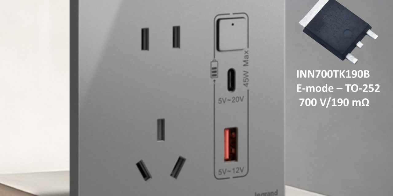Legrand selects Innoscience GaN ICs to deliver highest output power in wall sockets