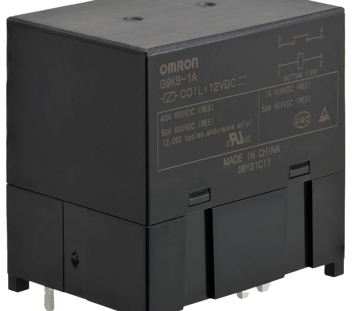 With bidirectional switching and high capacity: Rutronik introduces 600 VDC, 50 A power relay from Omron