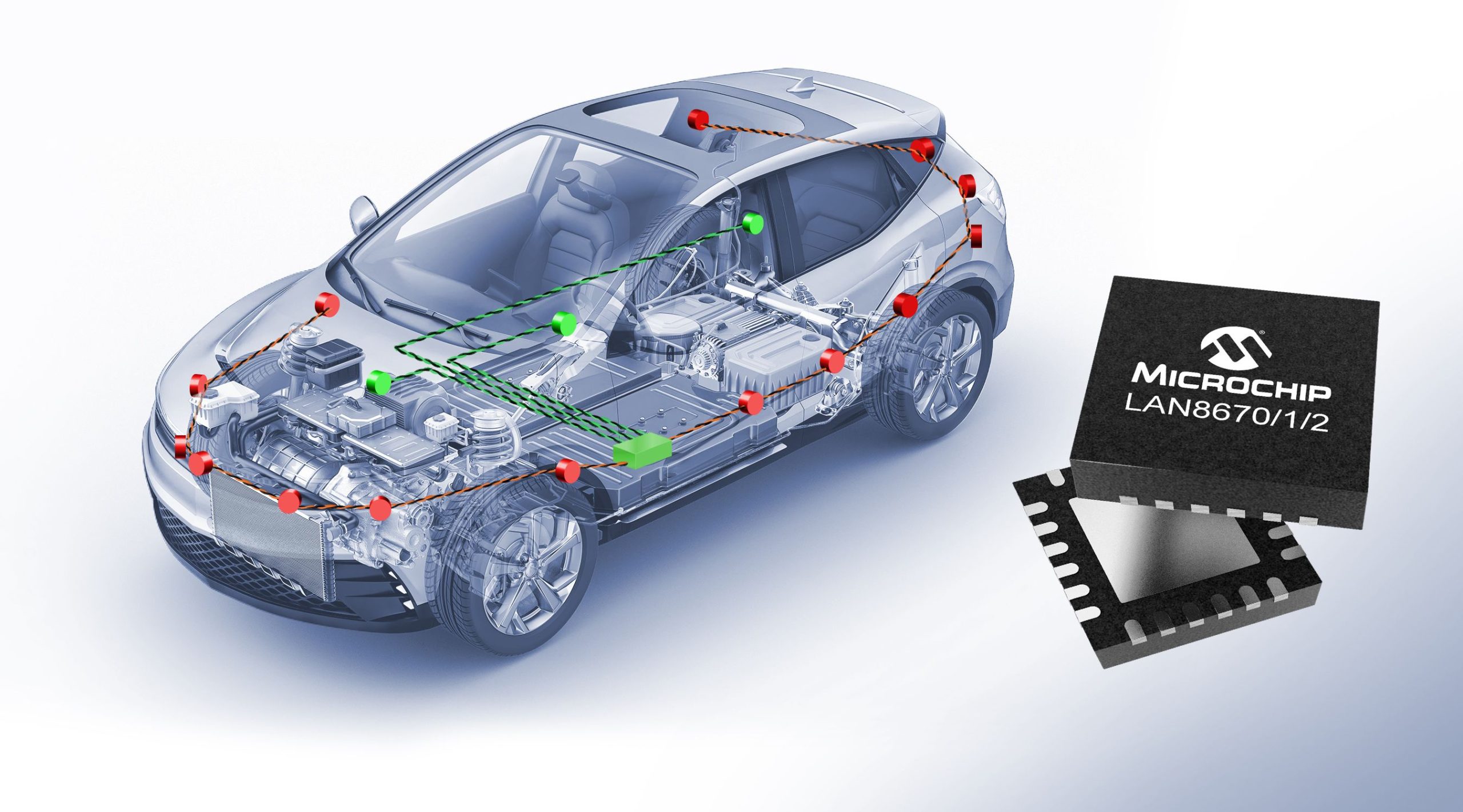 MC1623 Image LAN8670 1 2 family 10BASE T1S 1 scaled Microchip Introduces Its First Automotive-Qualified 10BASE-T1S Ethernet Devices