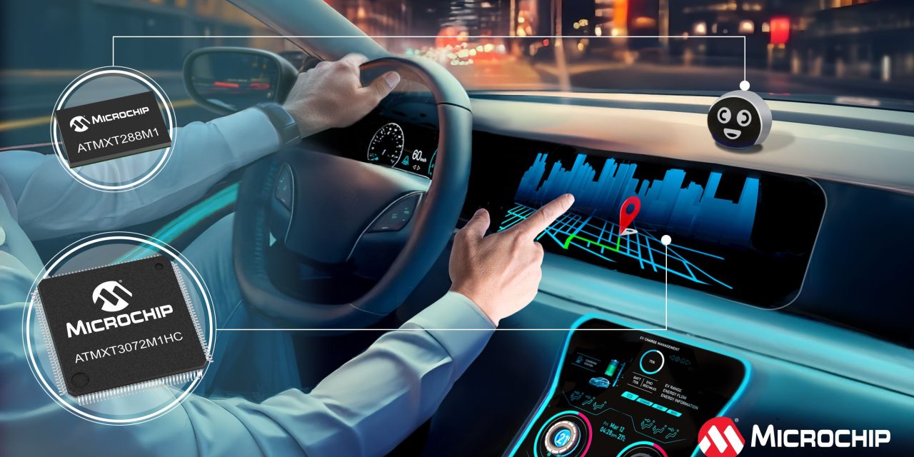 Microchip expands maXTouch M1 touchscreen controller series for broader display size coverage