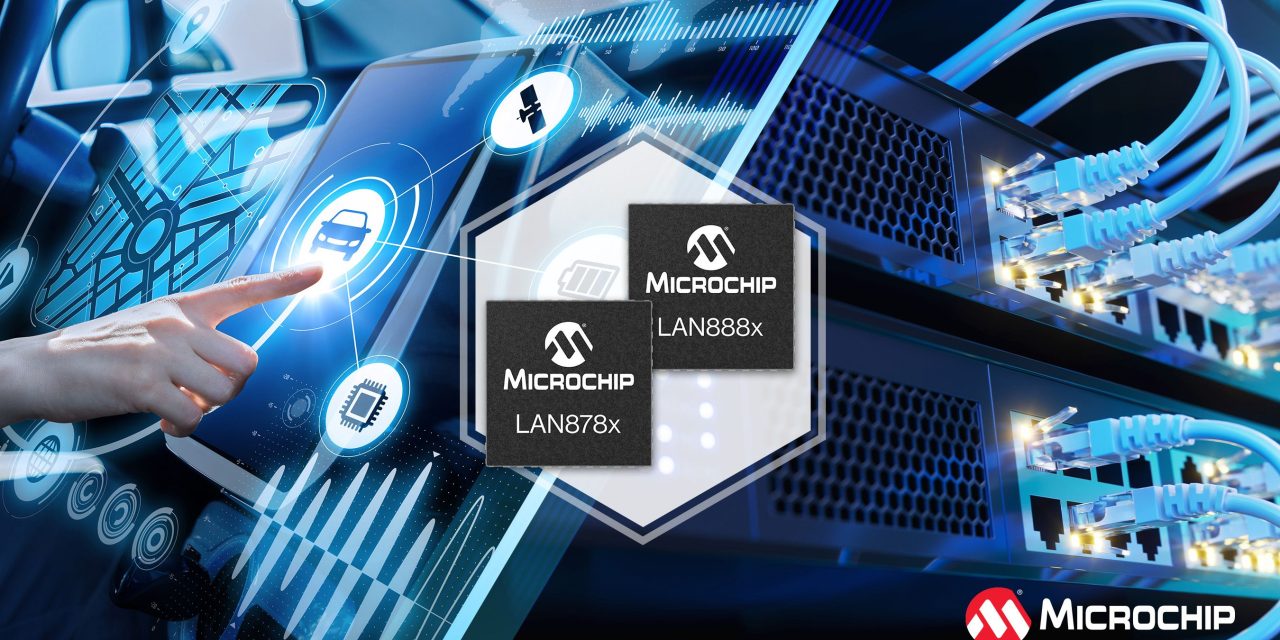 Next‑generation 100/1000BASE‑T1 Single Pair Ethernet PHYs integrate MACsec security, time sensitive networking and functional safety