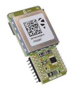 MIKROE click board with mosaicX5 Septentrio mosaic GPS/GNSS now also available in MIKROE Click board ecosystem
