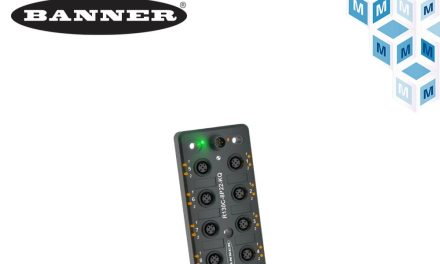 Mouser Introduces Banner Engineering’s R130C IO-Link Hub for Industrial Automation, Sensor, and IoT Applications
