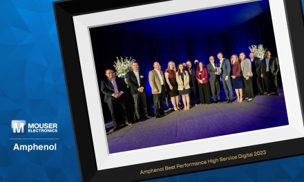 Amphenol Honours Mouser Electronics with Best Performance High Service Digital Award for 5th Time