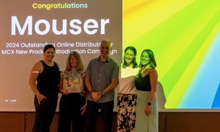 Mouser Electronics Receives 2024 Outstanding Online Distributor Award from NXP Semiconductors for MCX New Product Introduction